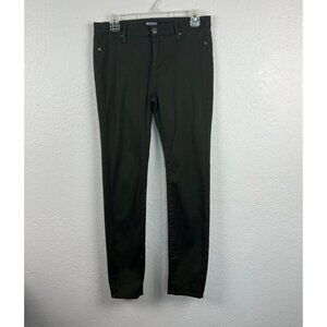 Buffalo David Bitton Karolin Dark Green Mid-Rise Super Stretch Jegging Sze 10/30